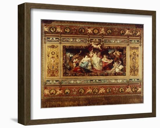 Design for the Curtain at the Dresden Opera, 1876-Ferdinand Keller-Framed Giclee Print