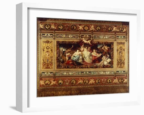 Design for the Curtain at the Dresden Opera, 1876-Ferdinand Keller-Framed Giclee Print