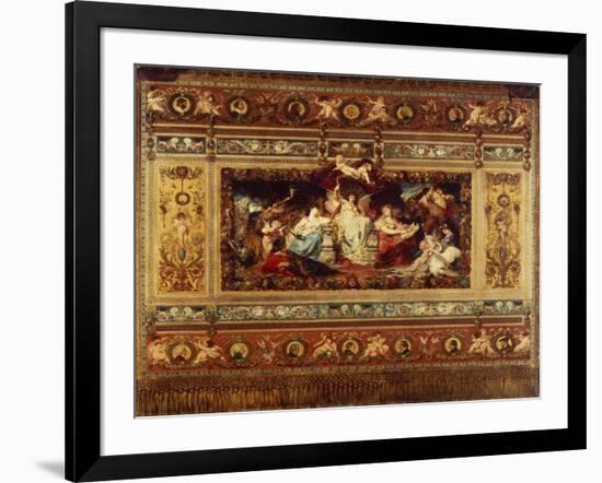 Design for the Curtain at the Dresden Opera, 1876-Ferdinand Keller-Framed Giclee Print