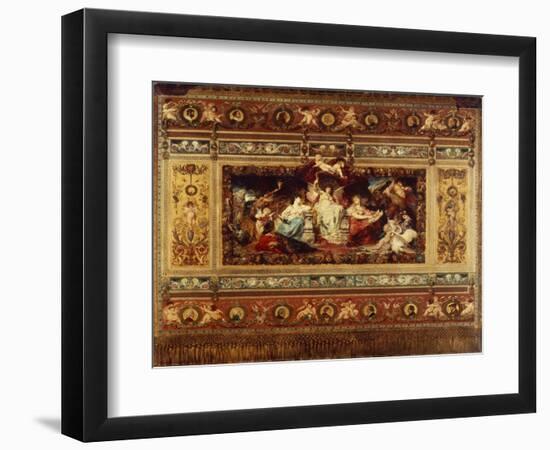 Design for the Curtain at the Dresden Opera, 1876-Ferdinand Keller-Framed Giclee Print