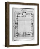 Design For the Eastern Buildings of the Louvre, from Recueil du Louvre-Louis Le Vau-Framed Giclee Print