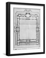 Design For the Eastern Buildings of the Louvre, from Recueil du Louvre-Louis Le Vau-Framed Giclee Print