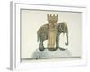 Design For the Elephant Fountain at the Place de La Bastille, 1813-14-Jean Antoine Alavoine-Framed Giclee Print