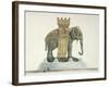 Design For the Elephant Fountain at the Place de La Bastille, 1813-14-Jean Antoine Alavoine-Framed Giclee Print