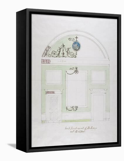 Design for the End Wall of the Eating Parlour, Headfort House-Robert Adam-Framed Stretched Canvas