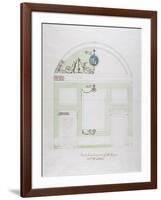 Design for the End Wall of the Eating Parlour, Headfort House-Robert Adam-Framed Giclee Print