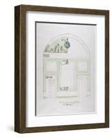 Design for the End Wall of the Eating Parlour, Headfort House-Robert Adam-Framed Giclee Print