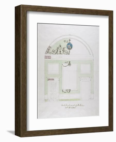 Design for the End Wall of the Eating Parlour, Headfort House-Robert Adam-Framed Giclee Print