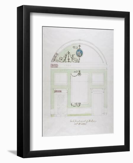 Design for the End Wall of the Eating Parlour, Headfort House-Robert Adam-Framed Giclee Print