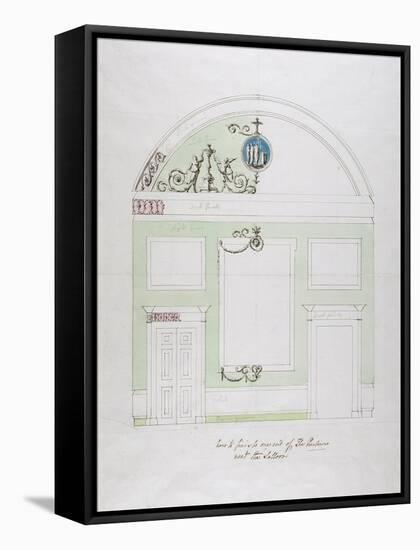 Design for the End Wall of the Eating Parlour, Headfort House-Robert Adam-Framed Stretched Canvas