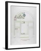 Design for the End Wall of the Eating Parlour, Headfort House-Robert Adam-Framed Giclee Print