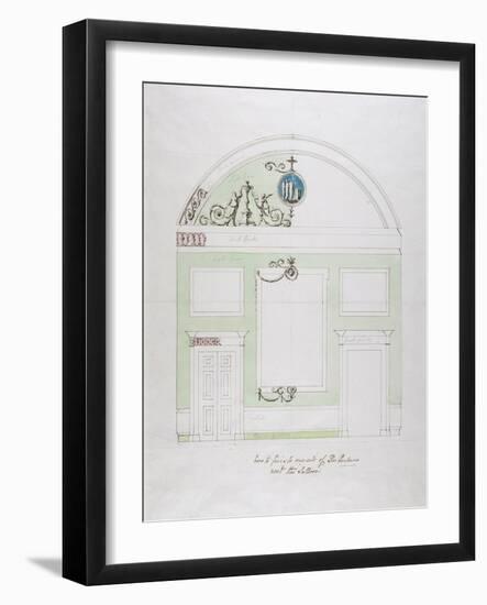 Design for the End Wall of the Eating Parlour, Headfort House-Robert Adam-Framed Giclee Print