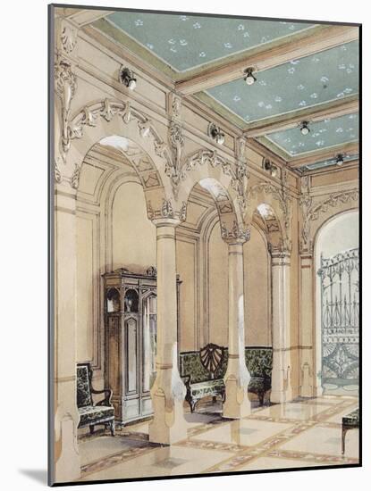 Design for the Entrance of a House, Ca 1900-Georges Remon-Mounted Giclee Print