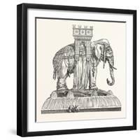 Design for the Fountain of the Elephant at Paris-null-Framed Giclee Print