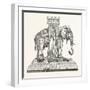 Design for the Fountain of the Elephant at Paris-null-Framed Giclee Print