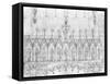 Design for the Gallery of Kings on the Facade of Strasbourg Cathedral, circa 1380-null-Framed Stretched Canvas