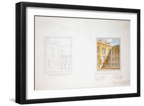 Design for the Inner Court, Chatsworth-Sir Jeffry Wyatville-Framed Giclee Print