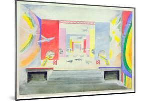 Design for the Interior of the Aviation Pavillion at the World Exhibition in Paris, 1937-Robert Delaunay-Mounted Giclee Print