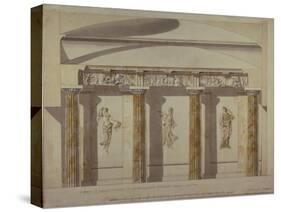 Design for the Large Cabinet in the Pavlovsk Palace, Early 1780S-Charles Cameron-Stretched Canvas