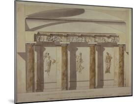 Design for the Large Cabinet in the Pavlovsk Palace, Early 1780S-Charles Cameron-Mounted Giclee Print