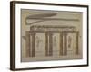 Design for the Large Cabinet in the Pavlovsk Palace, Early 1780S-Charles Cameron-Framed Giclee Print