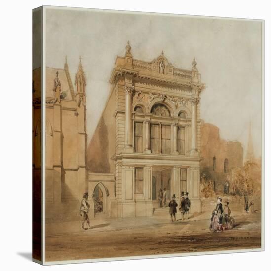 Design for the Mechanics Institute, Newcastle Upon Tyne, 1863-John Storey-Stretched Canvas