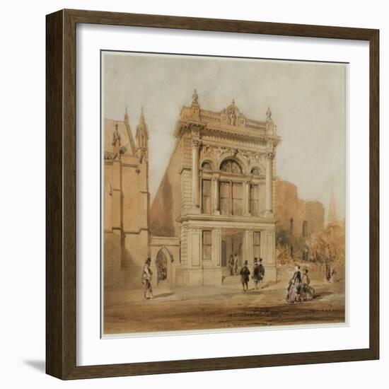 Design for the Mechanics Institute, Newcastle Upon Tyne, 1863-John Storey-Framed Giclee Print