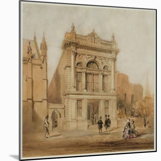 Design for the Mechanics Institute, Newcastle Upon Tyne, 1863-John Storey-Mounted Giclee Print