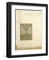 Design for the Order Desk Chair, Shown in Elevation and Plan, 1904-Charles Rennie Mackintosh-Framed Giclee Print