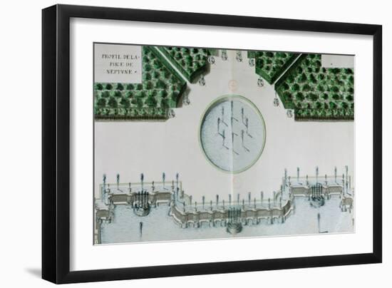 Design for the Piece De Neptune at Versailles-Andre Le Notre-Framed Giclee Print