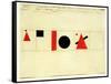 Design for the Speaker's Rostrum, 1919-Kasimir Malevich-Framed Stretched Canvas