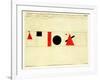 Design for the Speaker's Rostrum, 1919-Kasimir Malevich-Framed Giclee Print