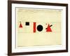 Design for the Speaker's Rostrum, 1919-Kasimir Malevich-Framed Giclee Print