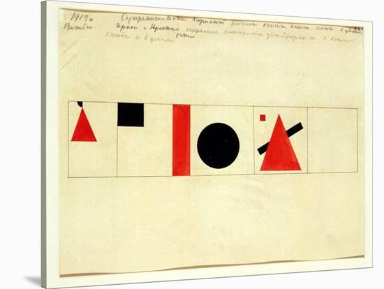 Design for the Speaker's Rostrum, 1919-Kasimir Malevich-Stretched Canvas