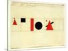 Design for the Speaker's Rostrum, 1919-Kasimir Malevich-Stretched Canvas