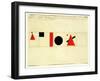 Design for the Speaker's Rostrum, 1919-Kasimir Malevich-Framed Giclee Print