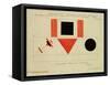 Design for the Speaker's Rostrum, 1919-Kasimir Malevich-Framed Stretched Canvas