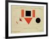 Design for the Speaker's Rostrum, 1919-Kasimir Malevich-Framed Giclee Print