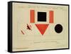 Design for the Speaker's Rostrum, 1919-Kasimir Malevich-Framed Stretched Canvas