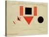 Design for the Speaker's Rostrum, 1919-Kasimir Malevich-Stretched Canvas