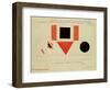 Design for the Speaker's Rostrum, 1919-Kasimir Malevich-Framed Giclee Print