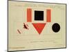 Design for the Speaker's Rostrum, 1919-Kasimir Malevich-Mounted Giclee Print