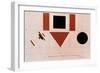 Design for the Speaker's Rostrum, 1919-Kazimir Malevich-Framed Premium Giclee Print