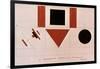 Design for the Speaker's Rostrum, 1919-Kazimir Malevich-Framed Giclee Print