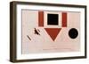 Design for the Speaker's Rostrum, 1919-Kazimir Malevich-Framed Giclee Print