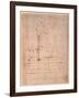 Design for the Tomb of Pope Julius Ii (1453-1513) (Brown Ink on Paper) (Verso)-Michelangelo Buonarroti-Framed Giclee Print