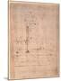 Design for the Tomb of Pope Julius Ii (1453-1513) (Brown Ink on Paper) (Verso)-Michelangelo Buonarroti-Mounted Giclee Print