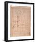 Design for the Tomb of Pope Julius Ii (1453-1513) (Brown Ink on Paper) (Verso)-Michelangelo Buonarroti-Framed Giclee Print