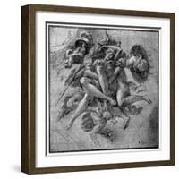 Design for the Ulysses Gallery, Fontainebleau, C1540S-Francesco Primaticcio-Framed Giclee Print