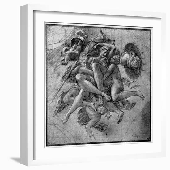 Design for the Ulysses Gallery, Fontainebleau, C1540S-Francesco Primaticcio-Framed Giclee Print